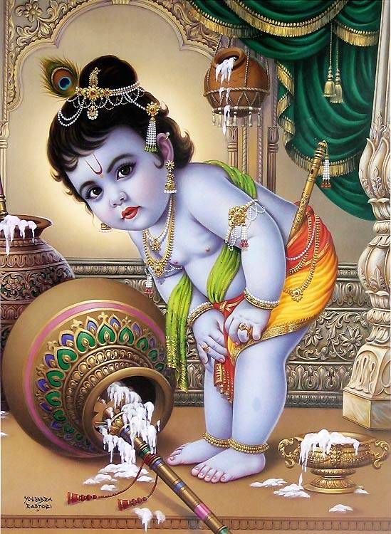 baby lord krishna images