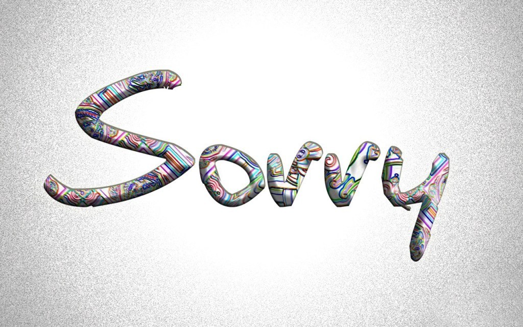 sorry emoticon text