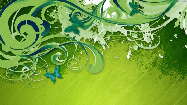 green wallpaper