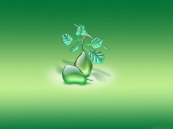 green background