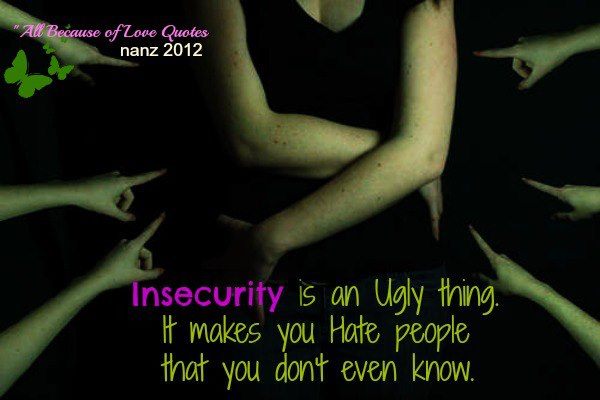 Insecurity Sayings