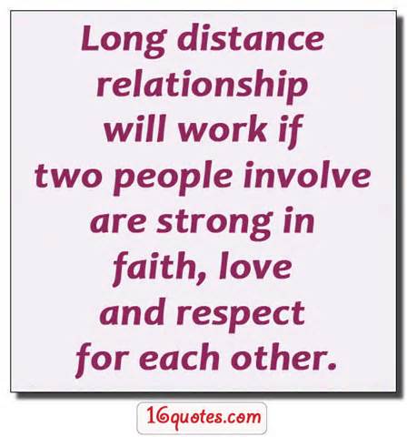 Long distance relationship words